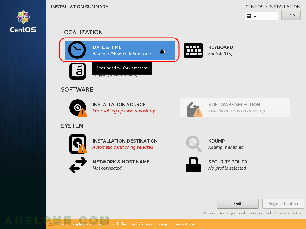 centos7 netinstall