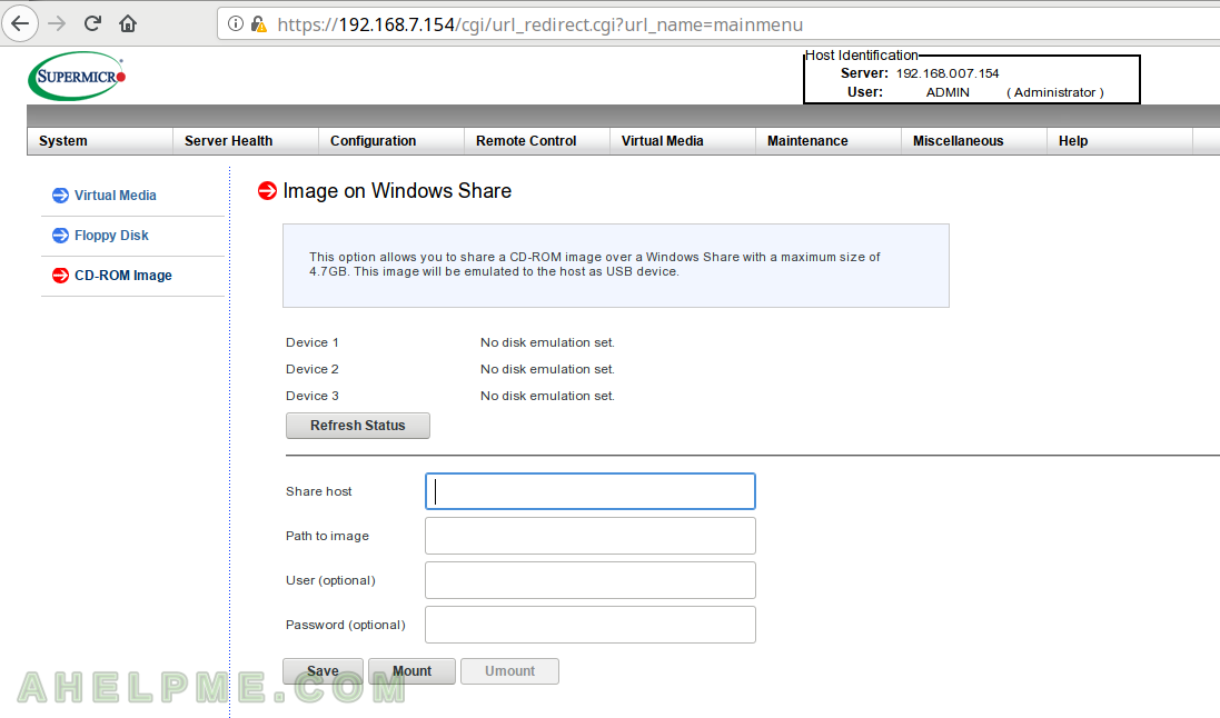 ilo does not boot from virtual media iso file